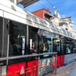 Istanbul tram stop where an Istanbulkart beats a credit card tap