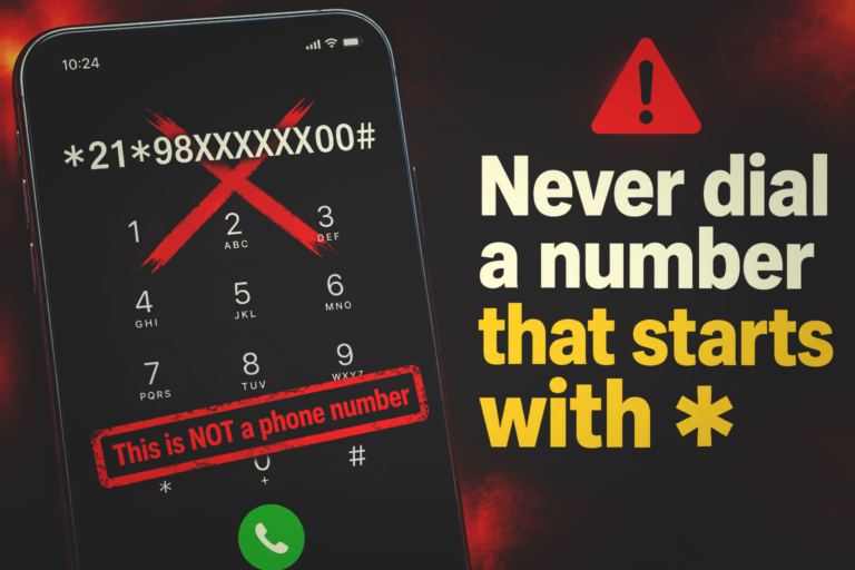 Call Forwarding Scam in India: Never Dial a Code That Starts With *